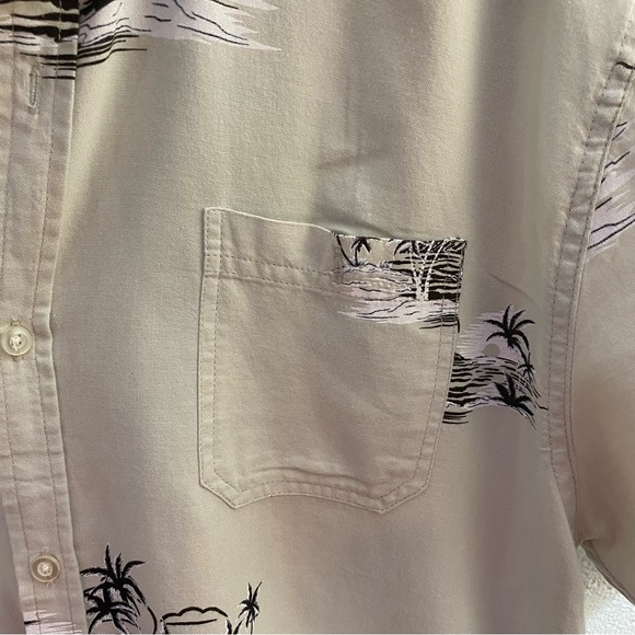 Artistry in Motion Mens Cream Tropical Collared Button Up  Shirt Sz XL Hawaiian - Picture 3 of 5